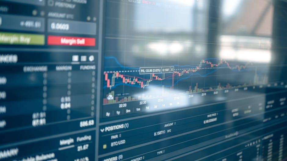 Écran de trading crypto