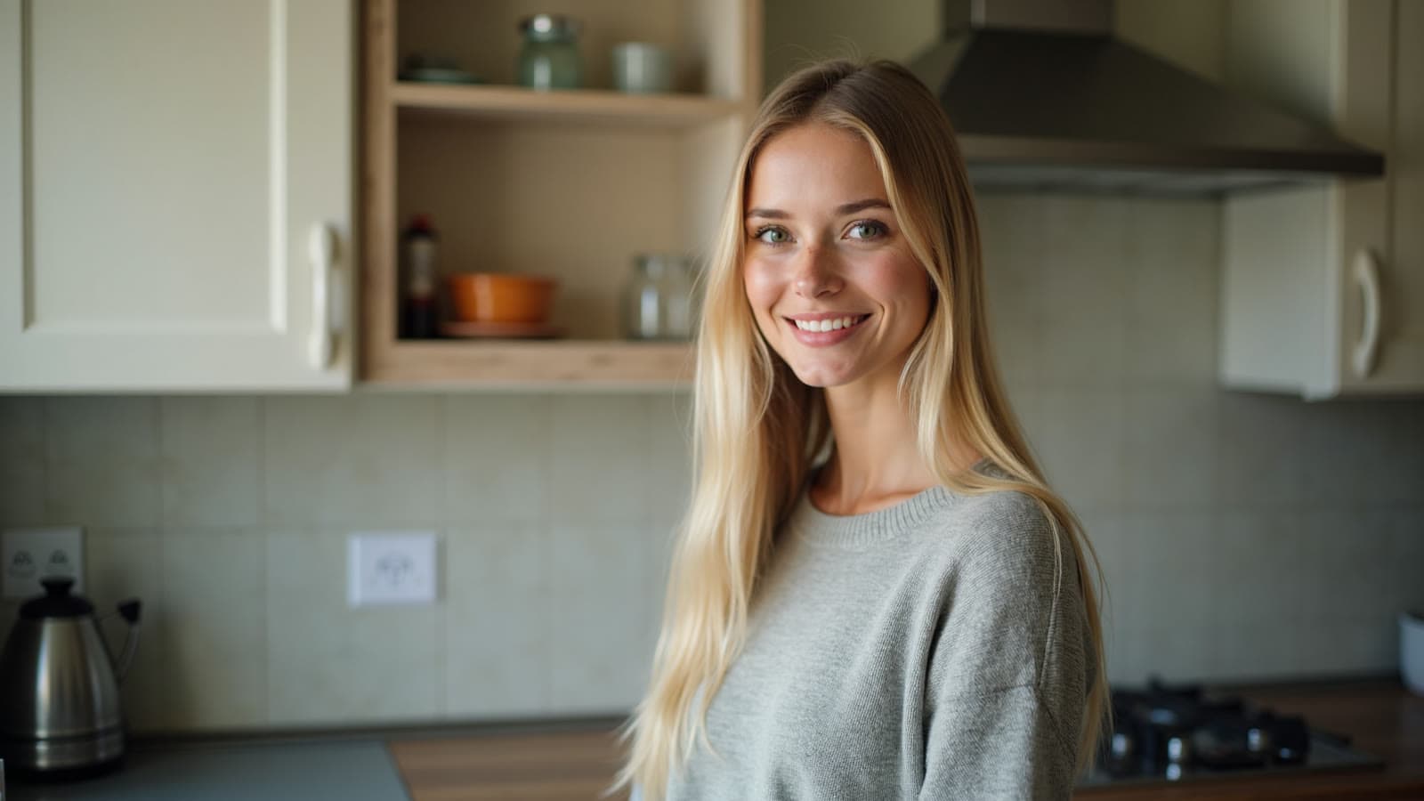 Visage de jeune femme blonde généré par IA : cette personne n'existe pas